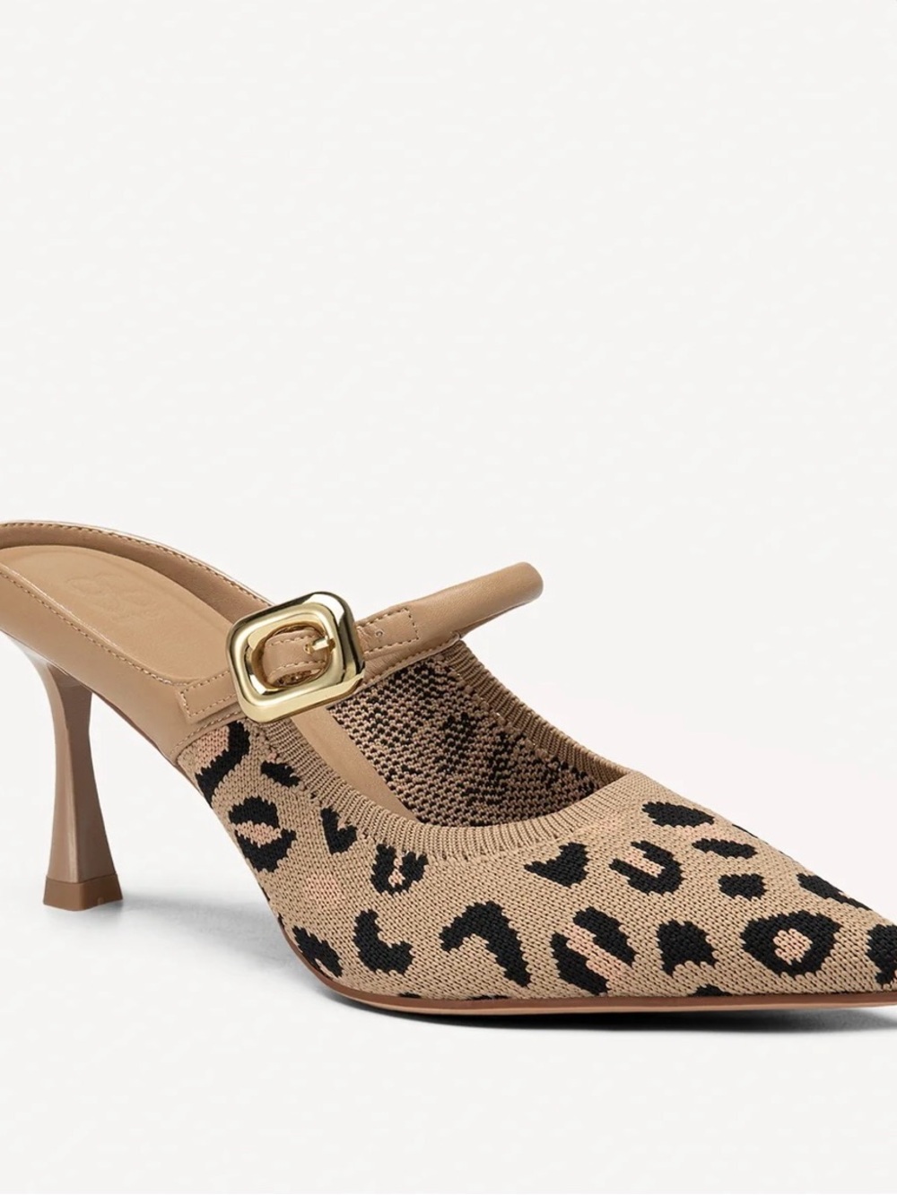 Brand new in box Cosy Island GraceLithe Pointed Toe HeeledMule Leopard Size 5